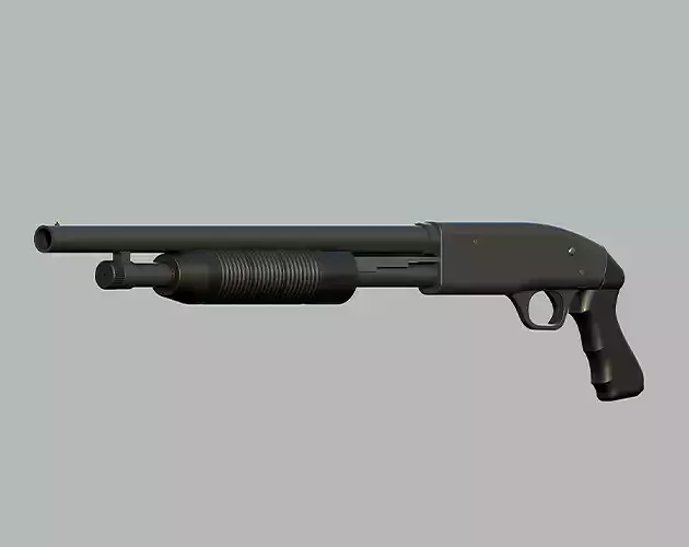 Mossberg 500 shotgun 3D model
