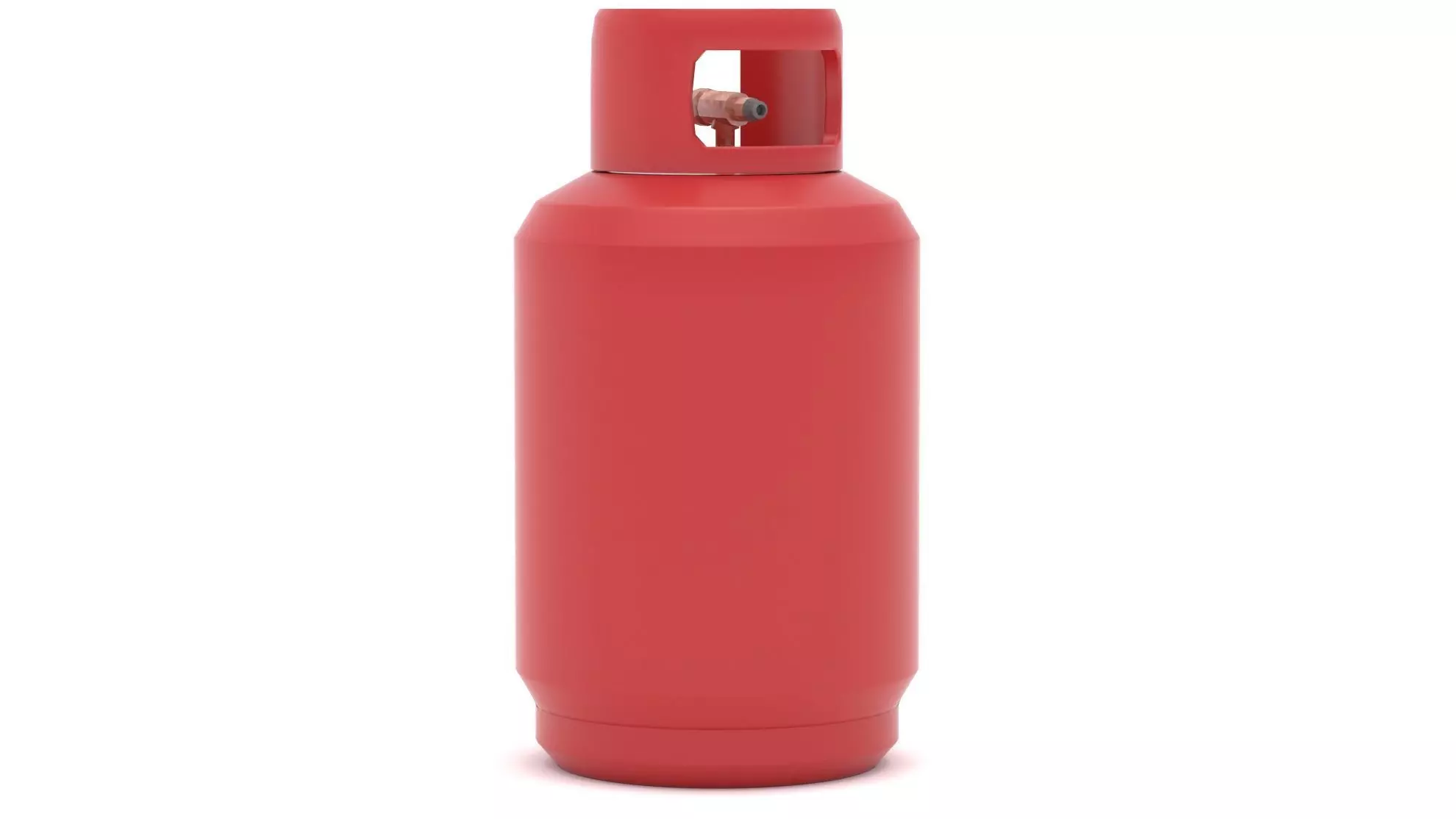 Gas Cylinder 01 Low-poly 3D model_0