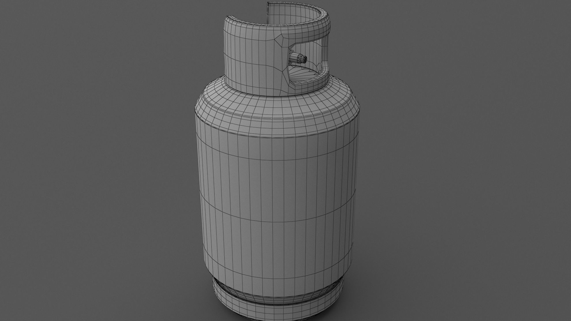Gas Cylinder 01 Low-poly 3D model_7