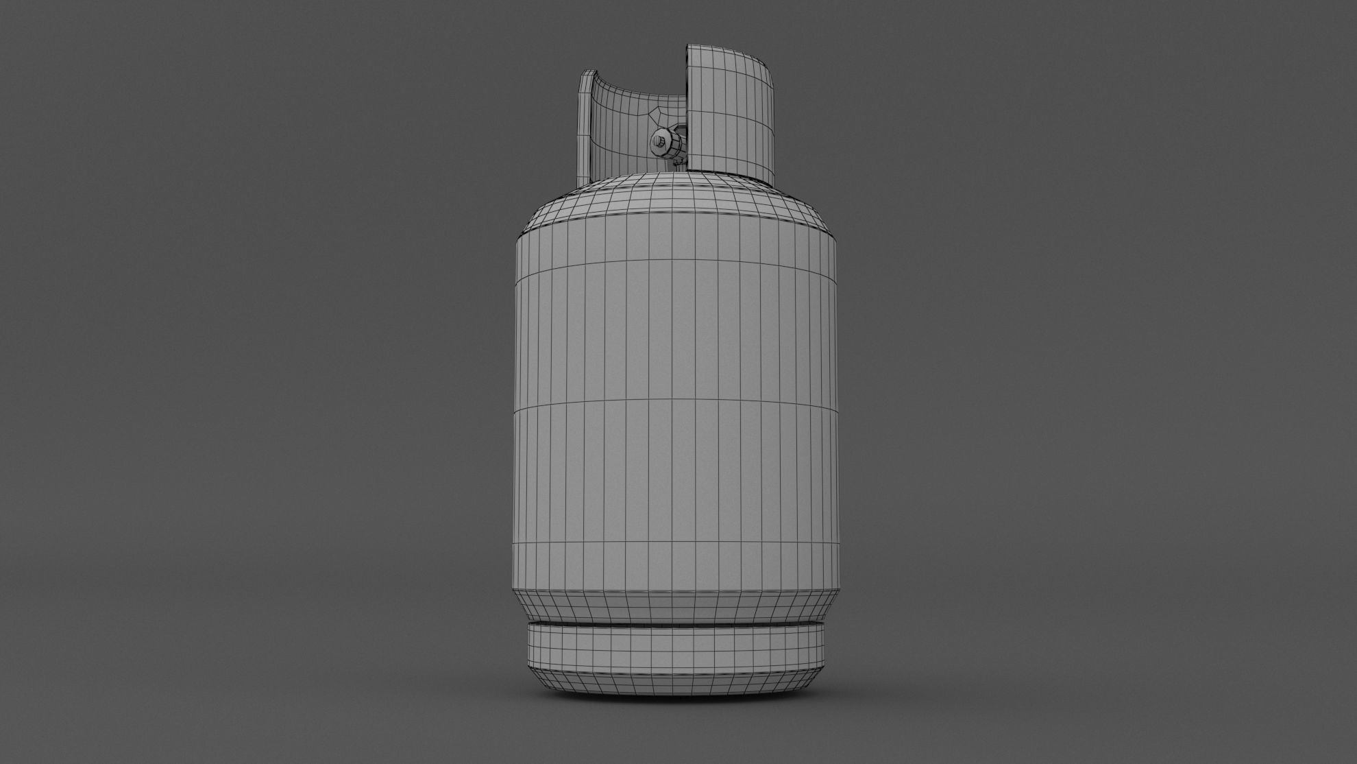 Gas Cylinder 01 Low-poly 3D model_6