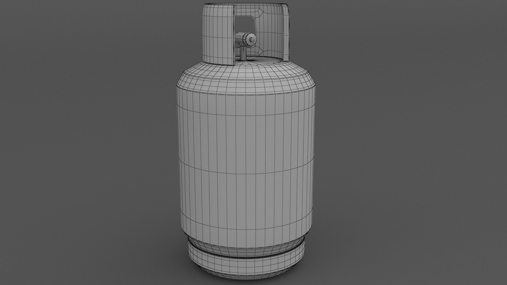 Gas Cylinder 01 Low-poly 3D model_5