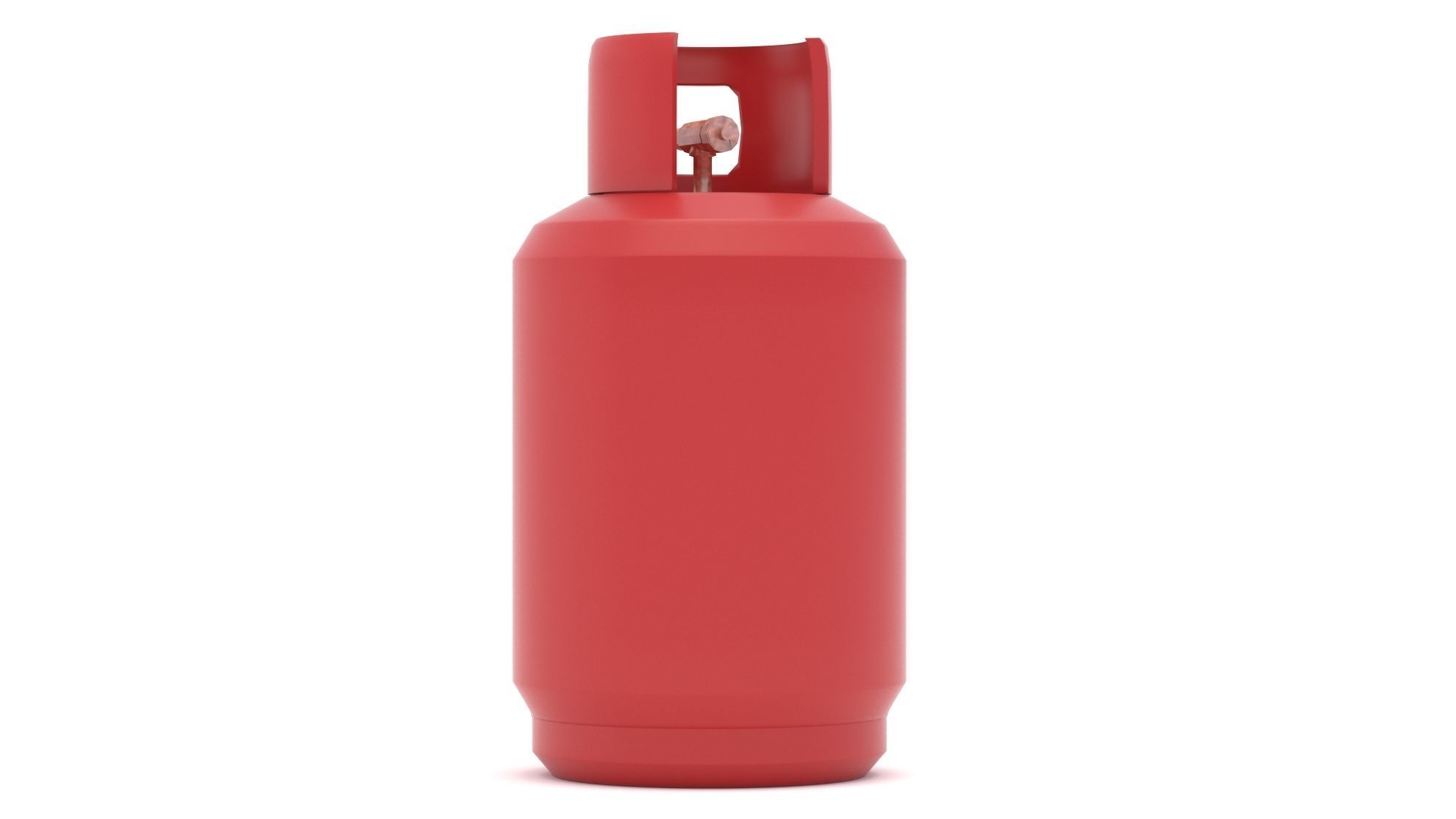 Gas Cylinder 01 Low-poly 3D model_1