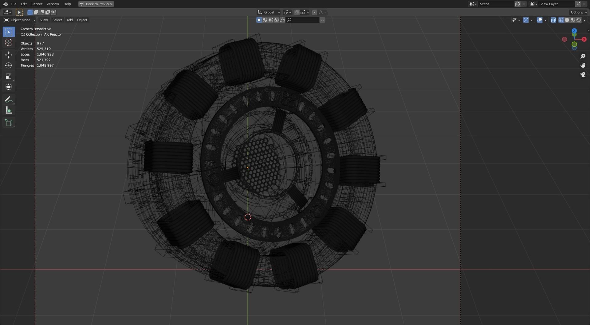Arc Reactor Mk2 3D model_2