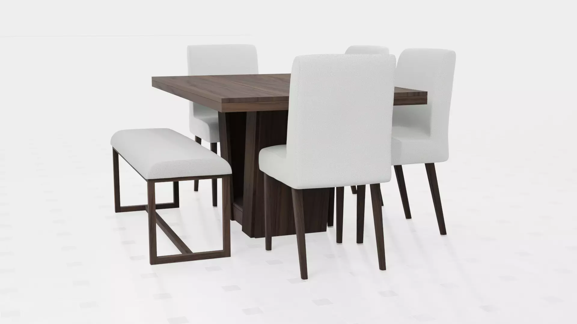 Dining Table Hight Poly  3D model_0