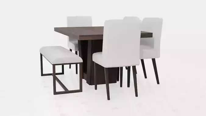 Dining Table Hight Poly 