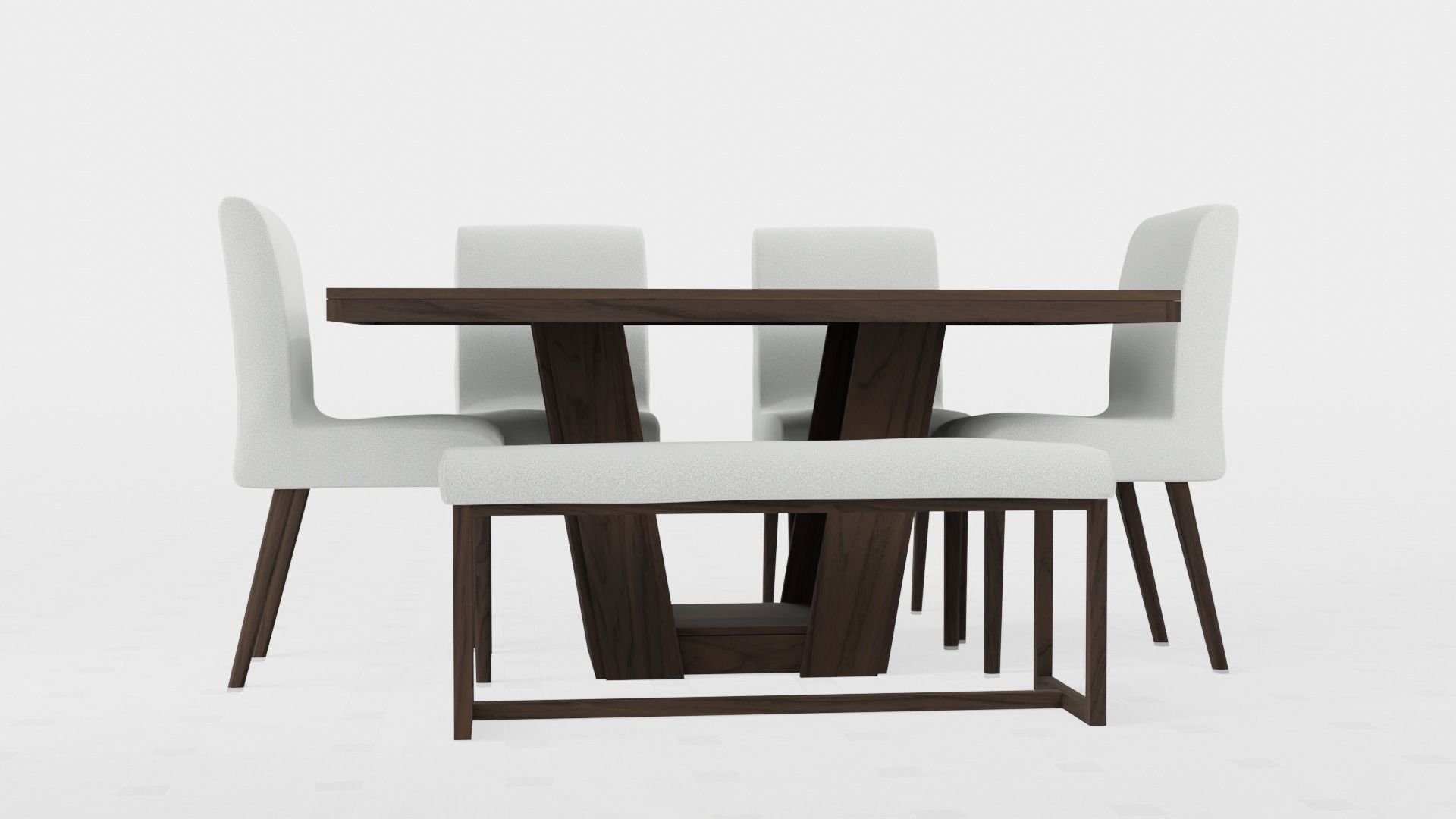 Dining Table Hight Poly  3D model_1