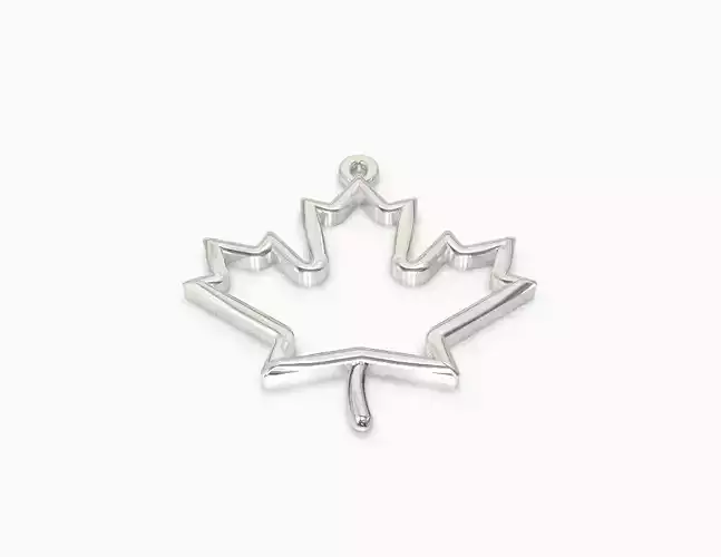 Maple leaf pendant