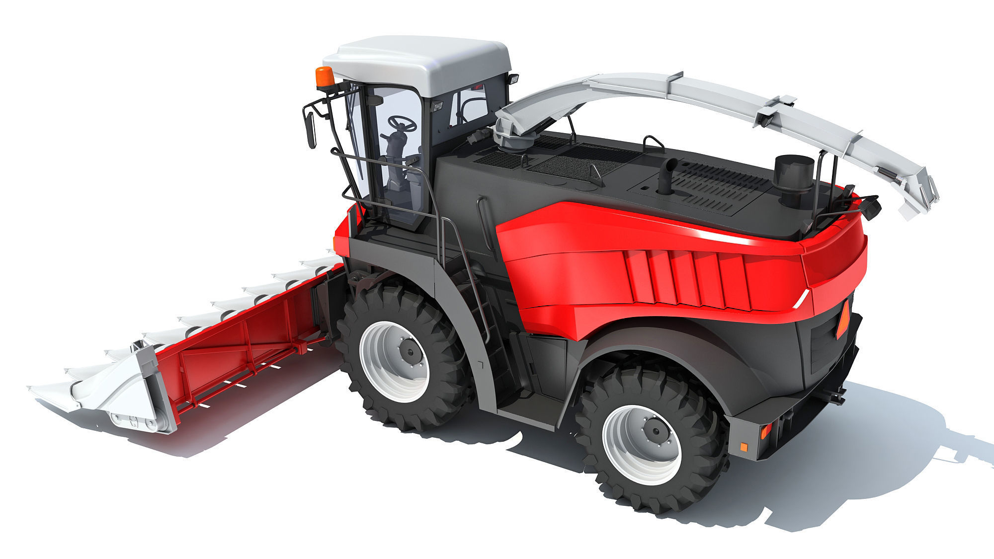3D Combine Harvester 3D model_3
