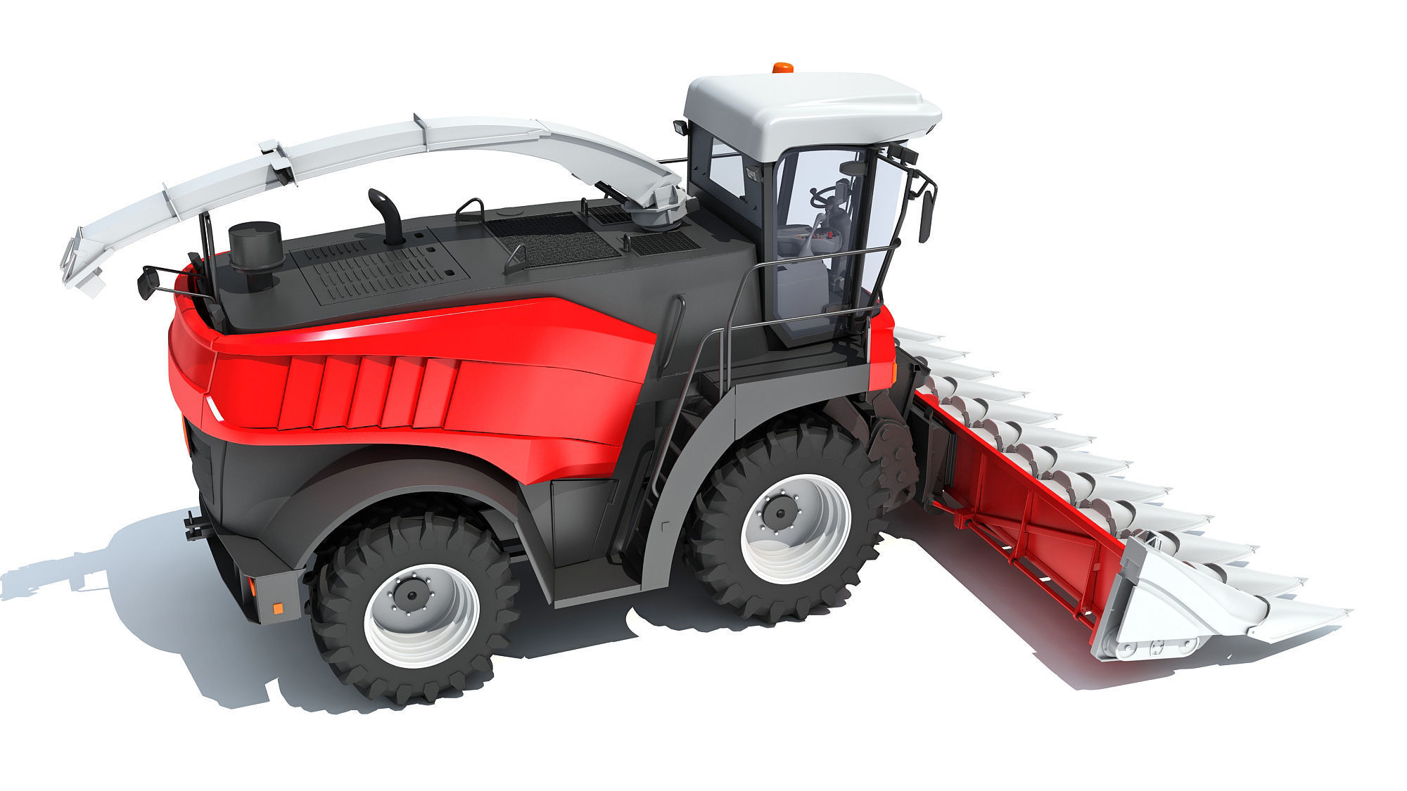 3D Combine Harvester 3D model_6