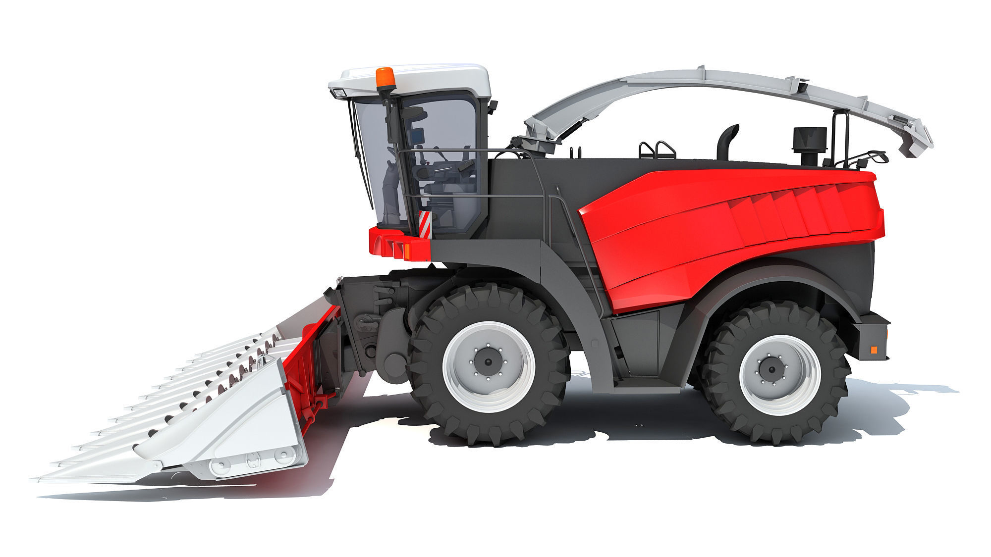 3D Combine Harvester 3D model_1