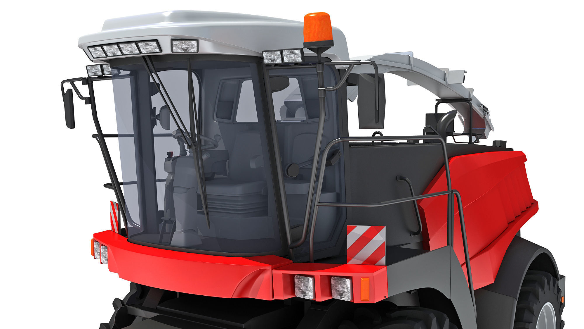 3D Combine Harvester 3D model_13