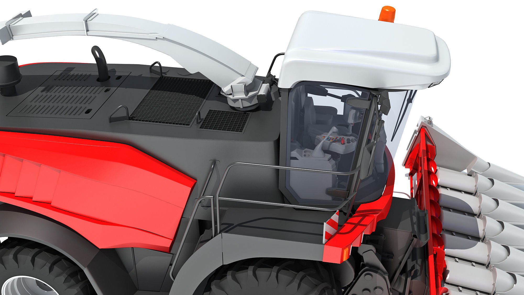 3D Combine Harvester 3D model_14