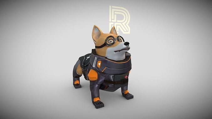Medic Dog - DrZarkov Low-poly 3D model