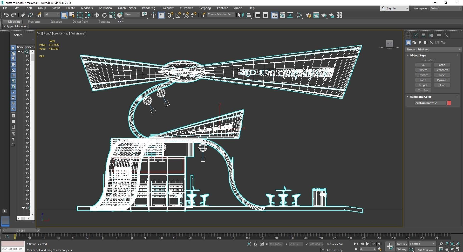 Custom Exhibition Booth 7 3D model_5