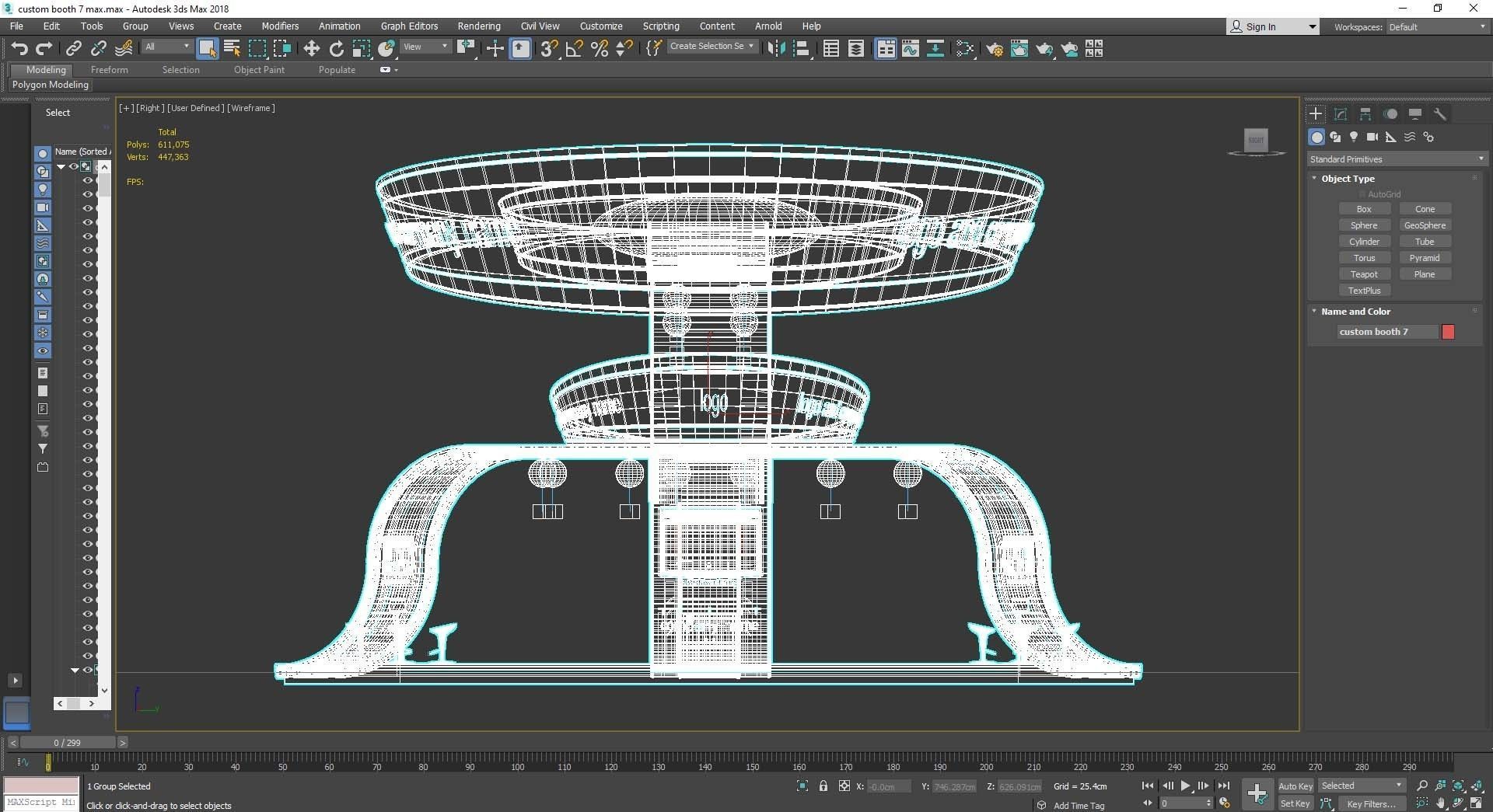 Custom Exhibition Booth 7 3D model_6