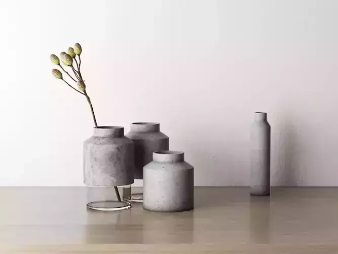 Concrete Vases