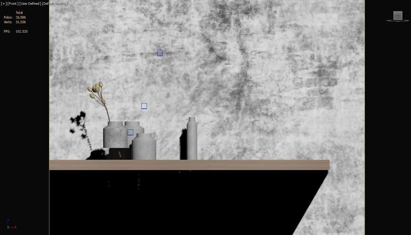 Concrete Vases 3D model_5