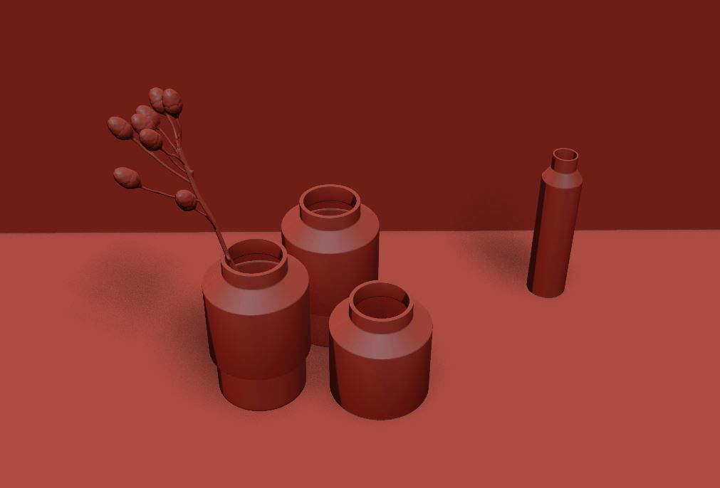 Concrete Vases 3D model_10