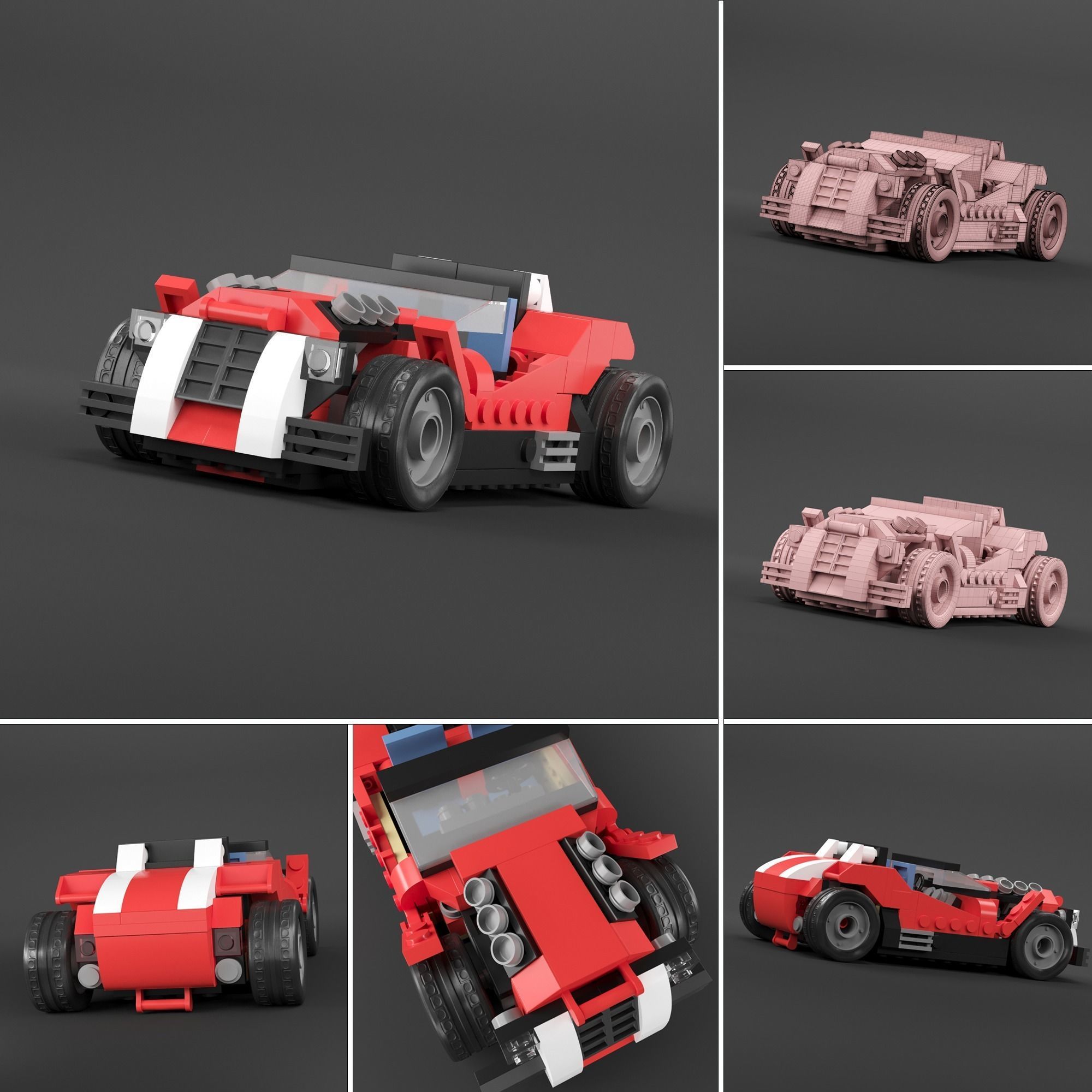 lego 20 car 3D model_10