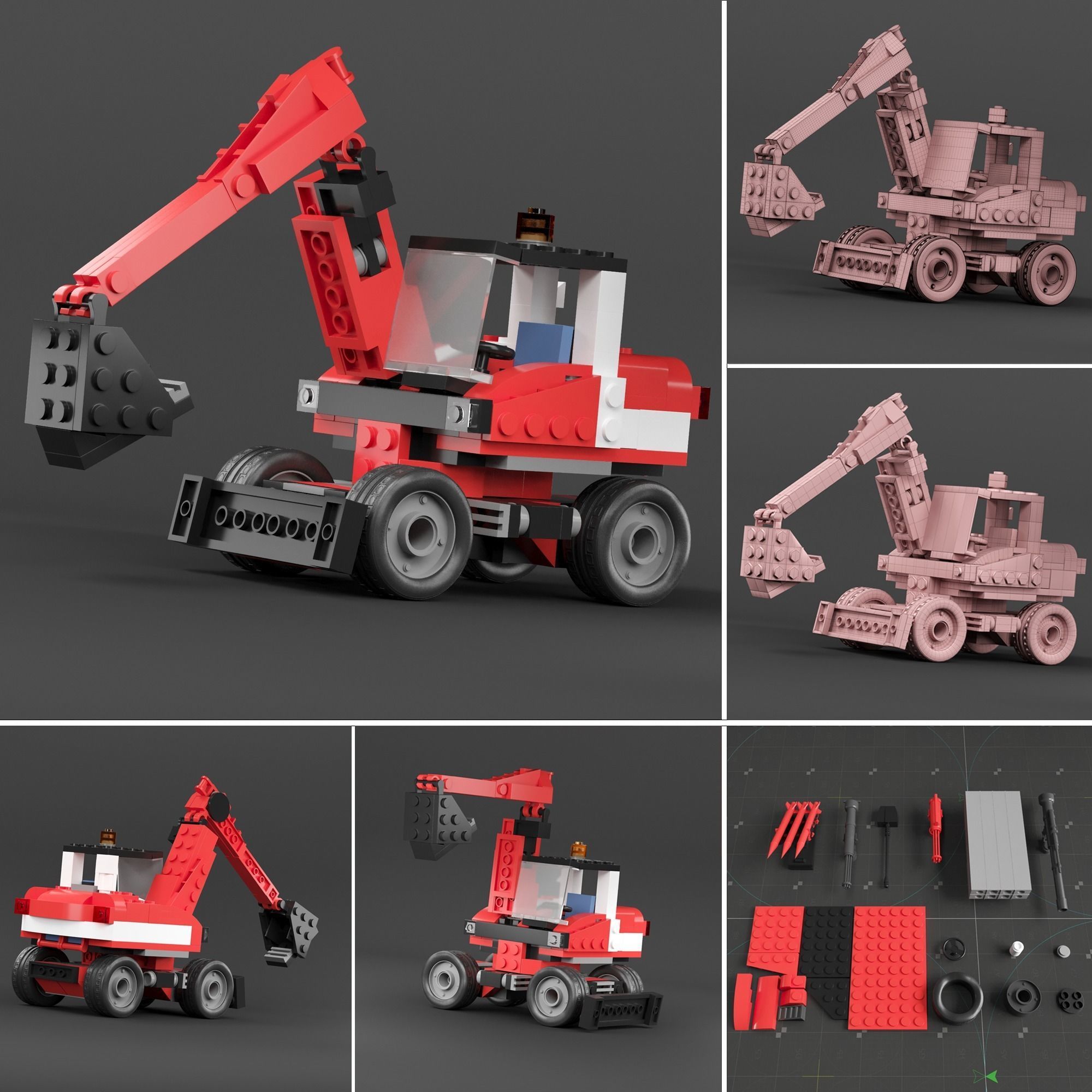 lego 20 car 3D model_21