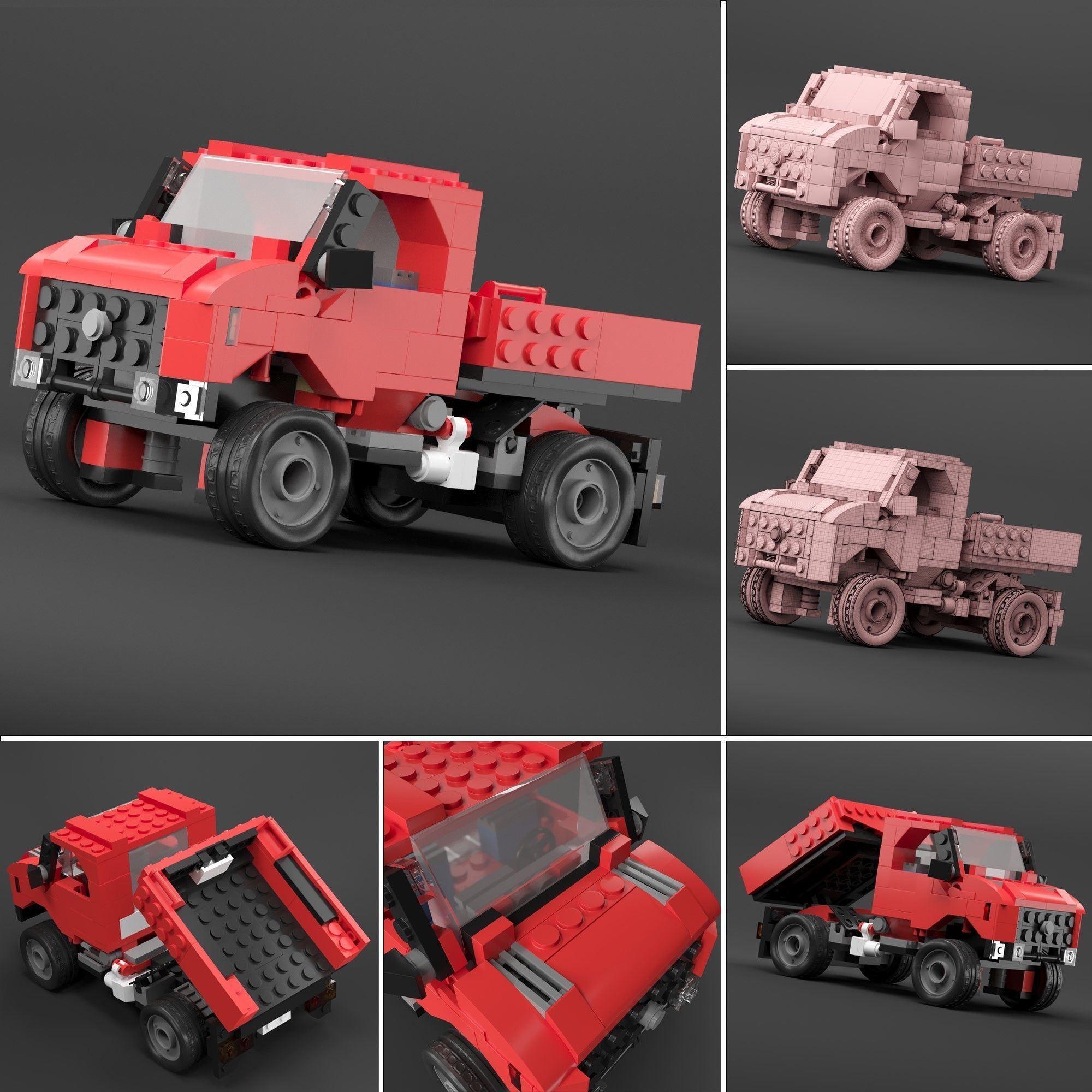lego 20 car 3D model_5