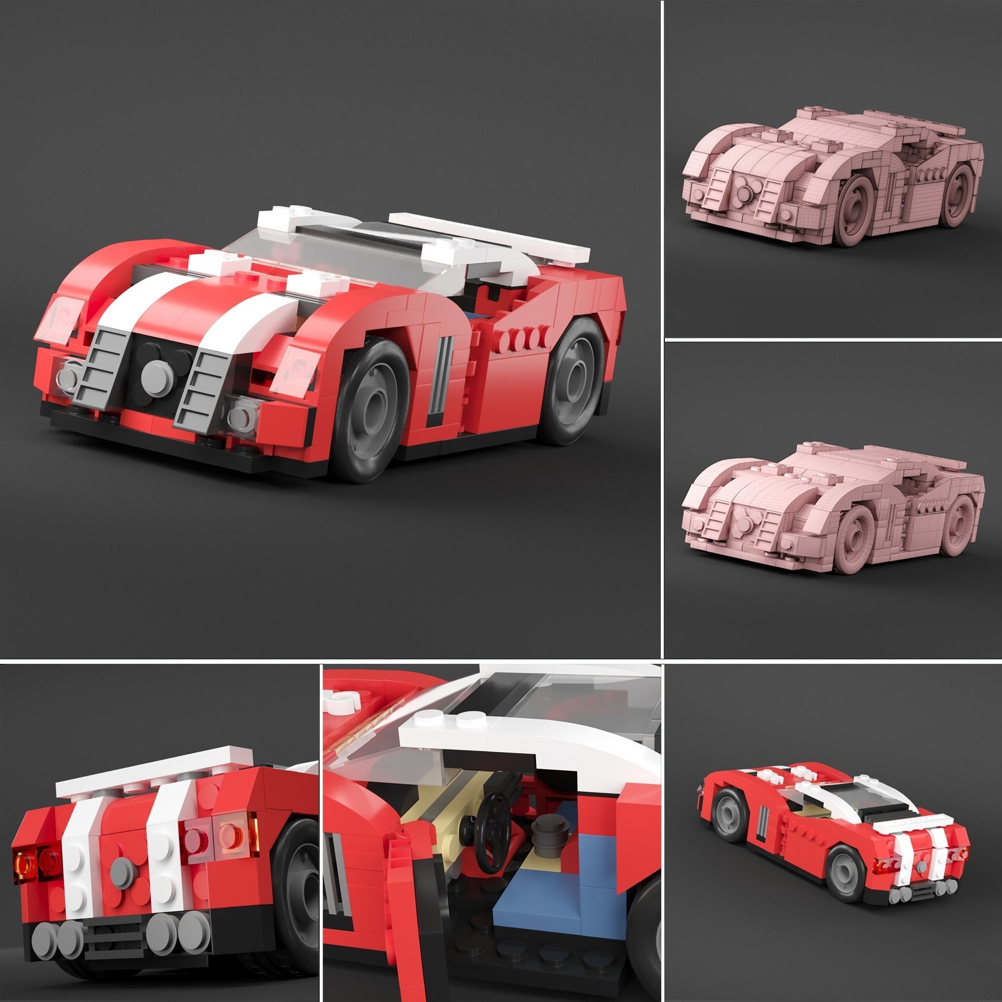 lego 20 car 3D model_13