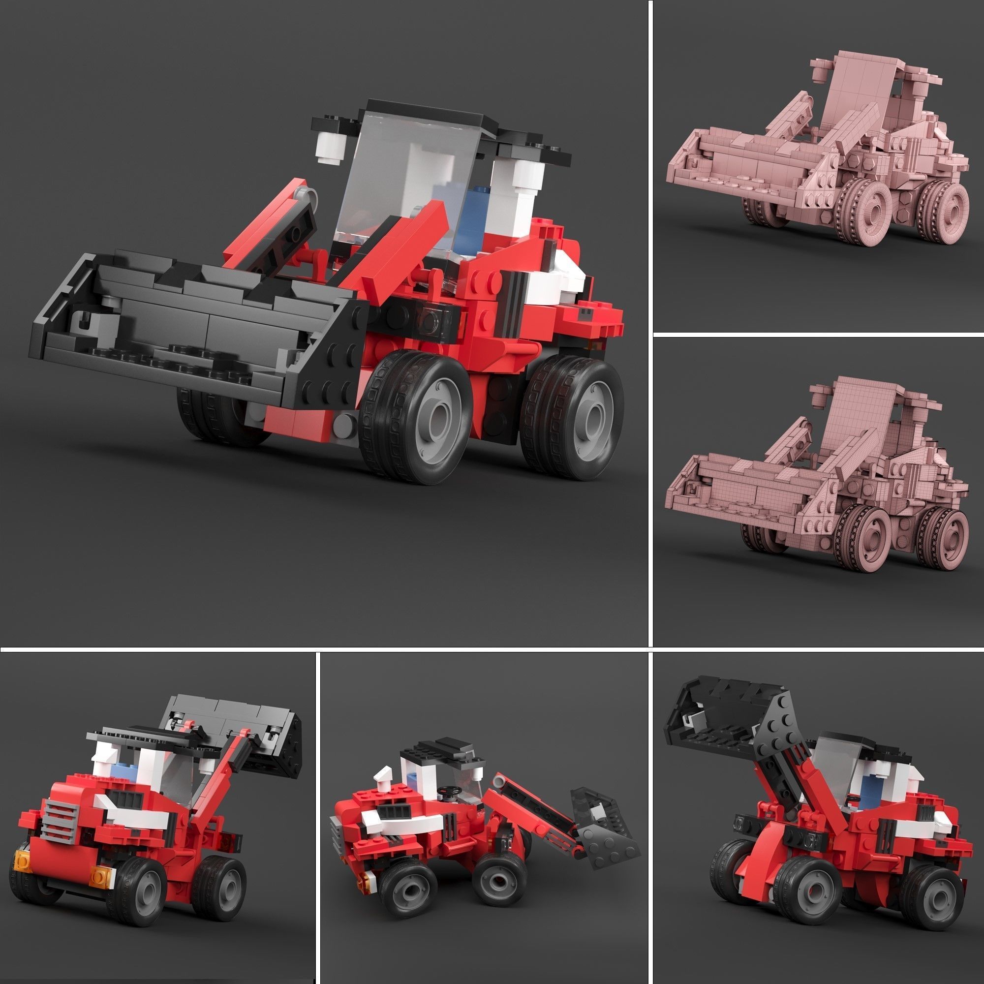 lego 20 car 3D model_8