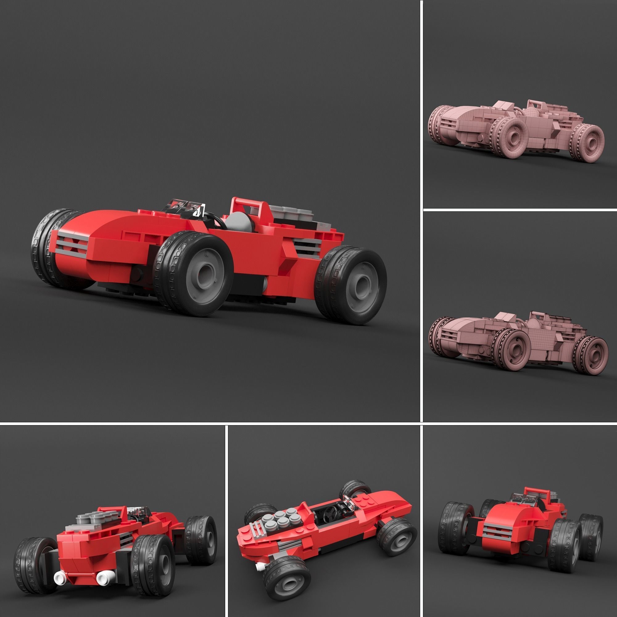 lego 20 car 3D model_6