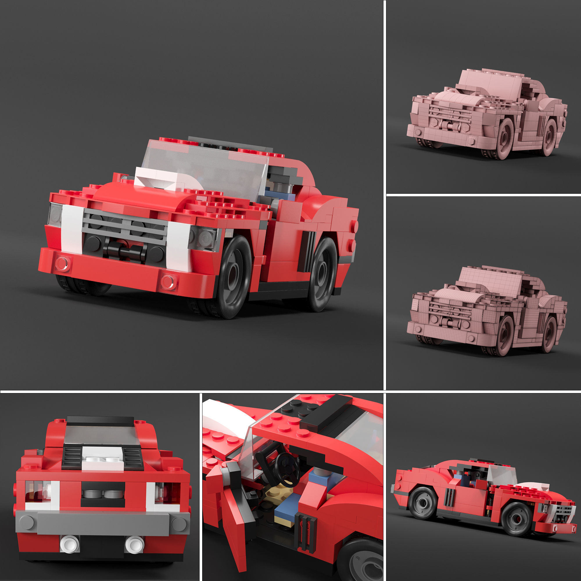 lego 20 car 3D model_3