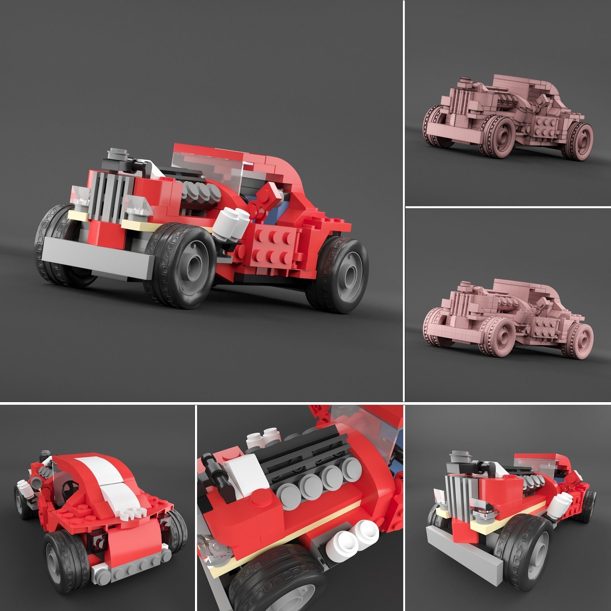 lego 20 car 3D model_12