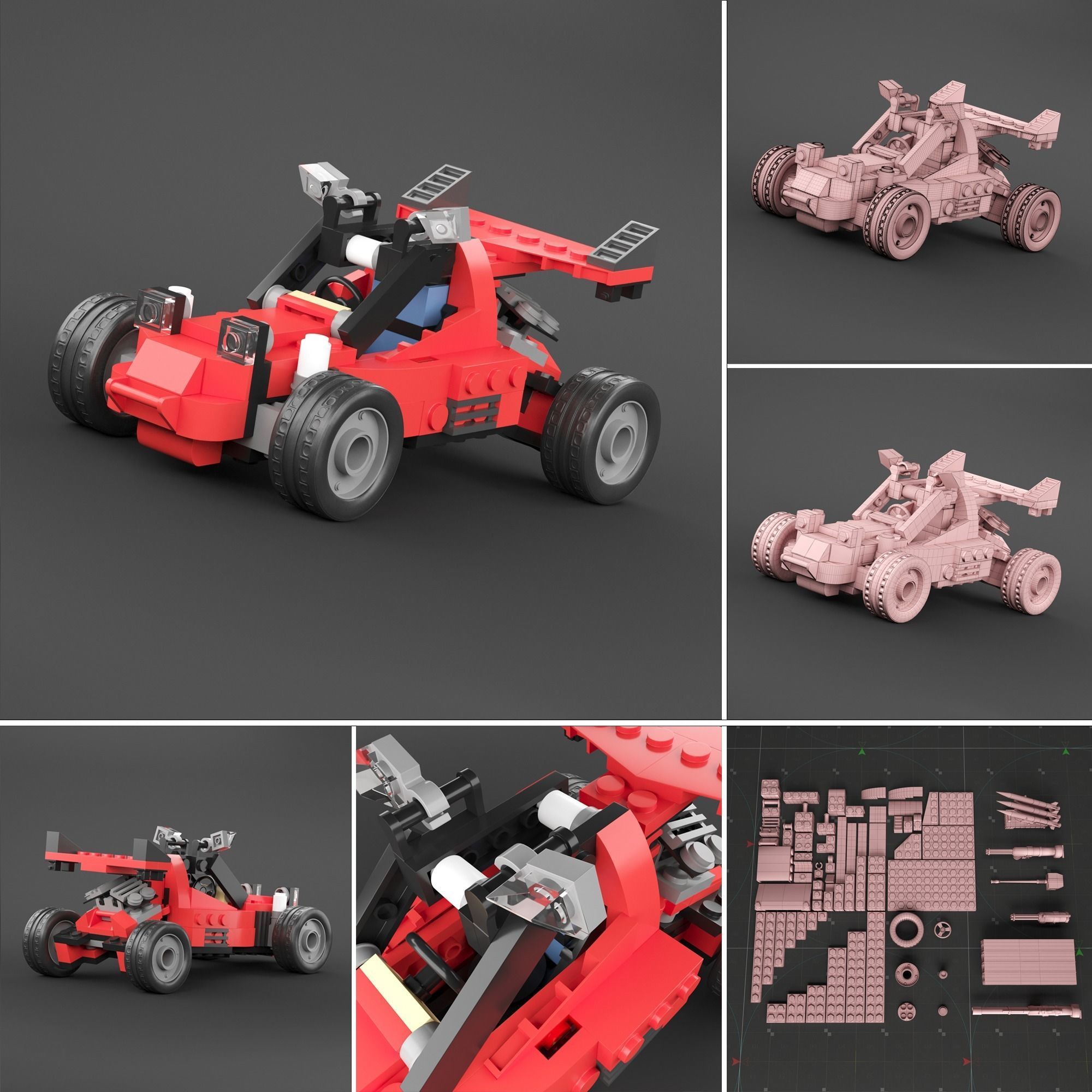 lego 20 car 3D model_17