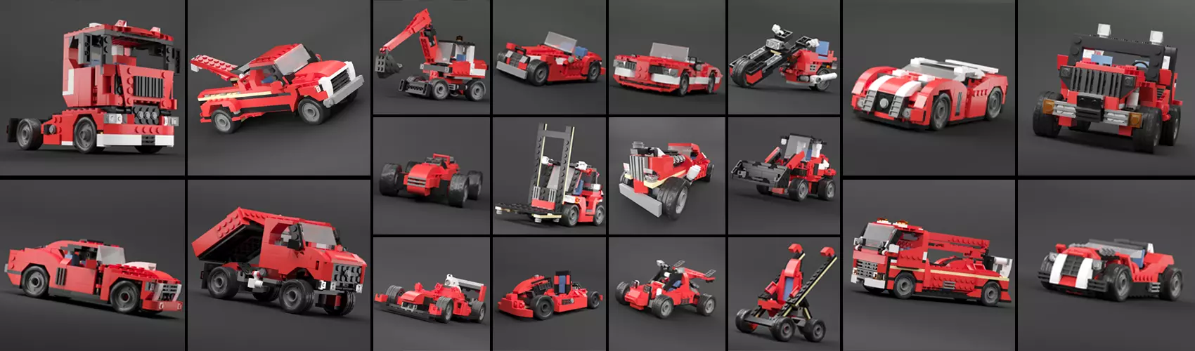 lego 20 car 3D model_0