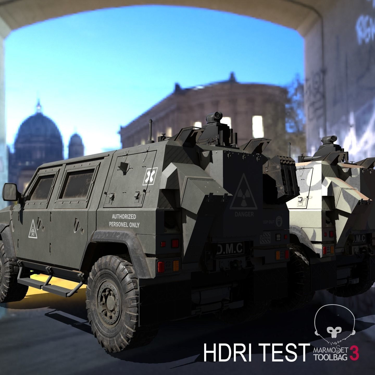 IVECO CRISTANINI 4X4 Low-poly 3D model_8