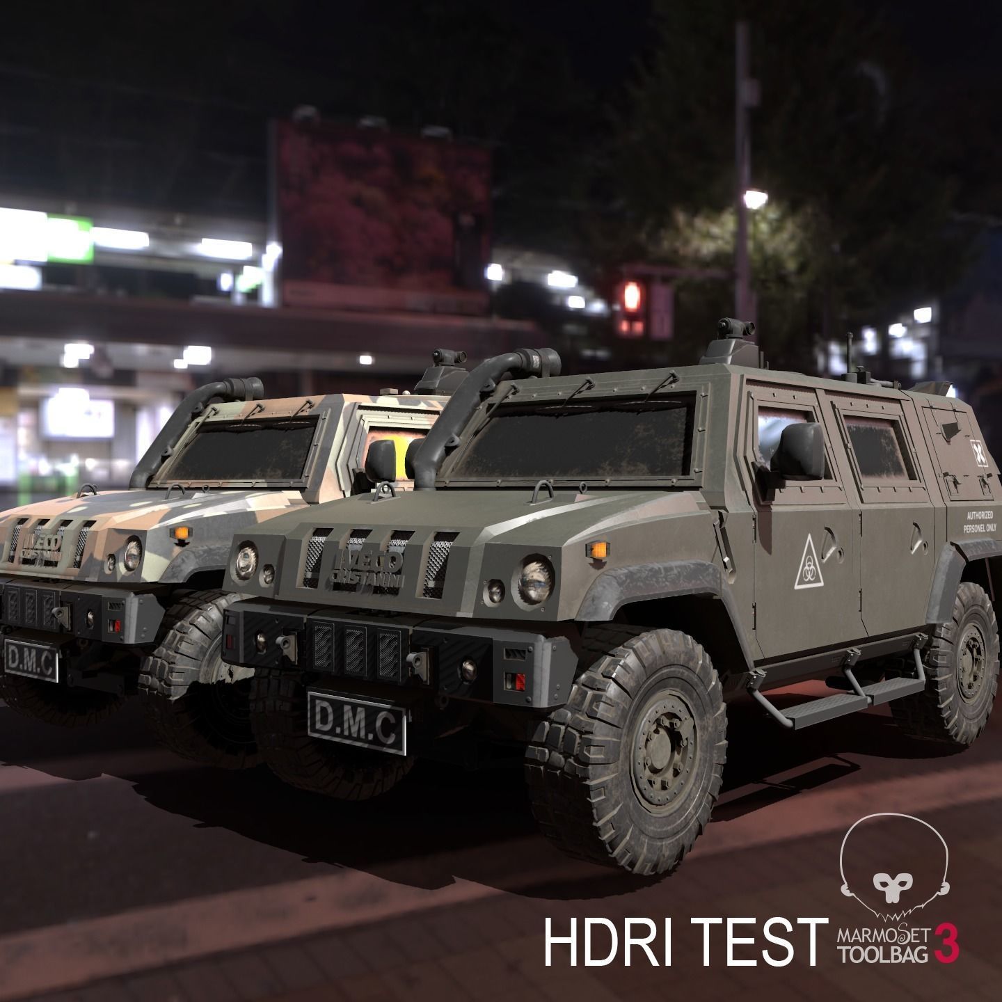 IVECO CRISTANINI 4X4 Low-poly 3D model_5