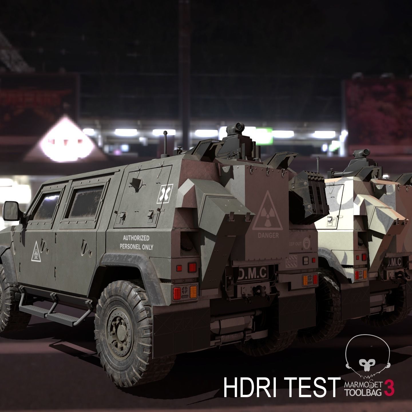 IVECO CRISTANINI 4X4 Low-poly 3D model_7