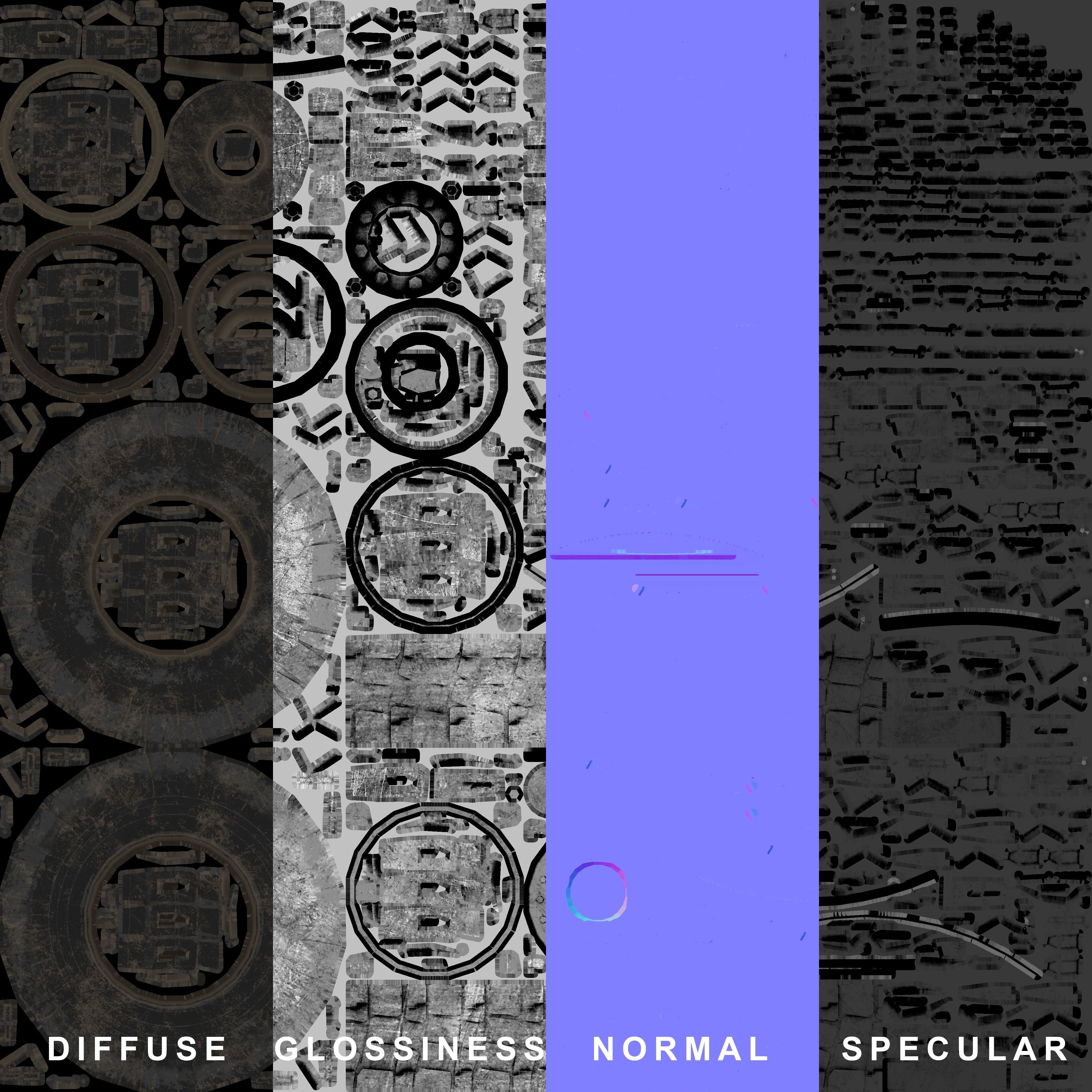 IVECO CRISTANINI 4X4 Low-poly 3D model_45