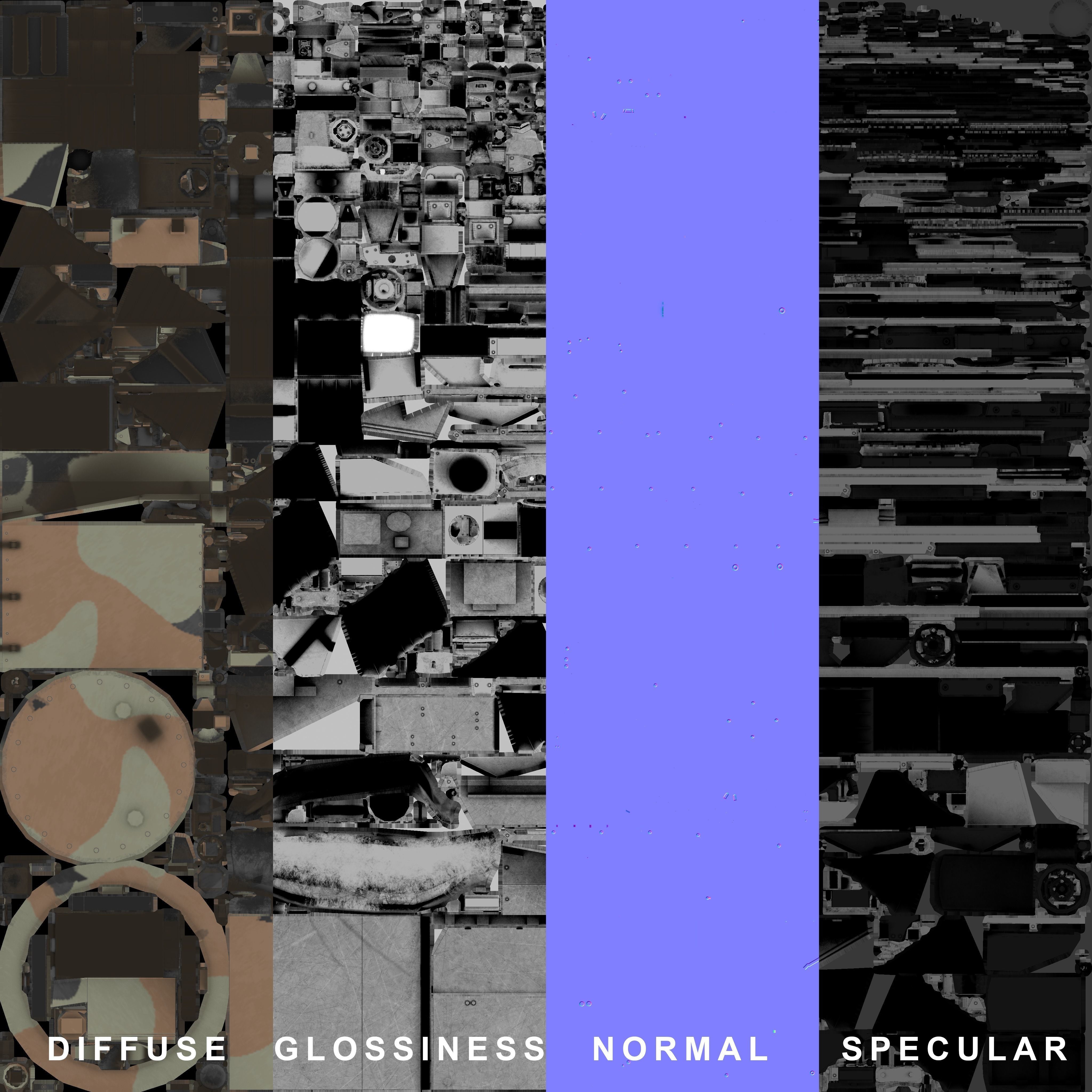 IVECO CRISTANINI 4X4 Low-poly 3D model_47