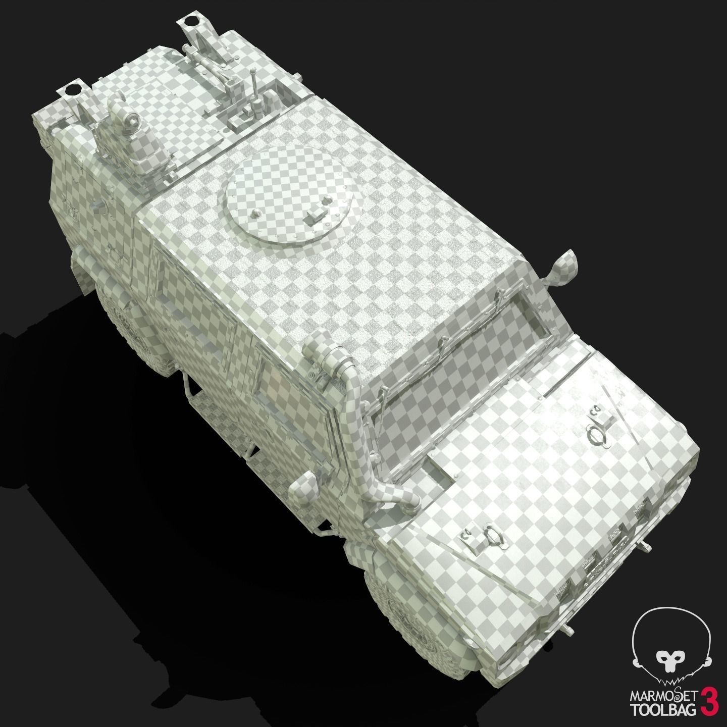 IVECO CRISTANINI 4X4 Low-poly 3D model_34