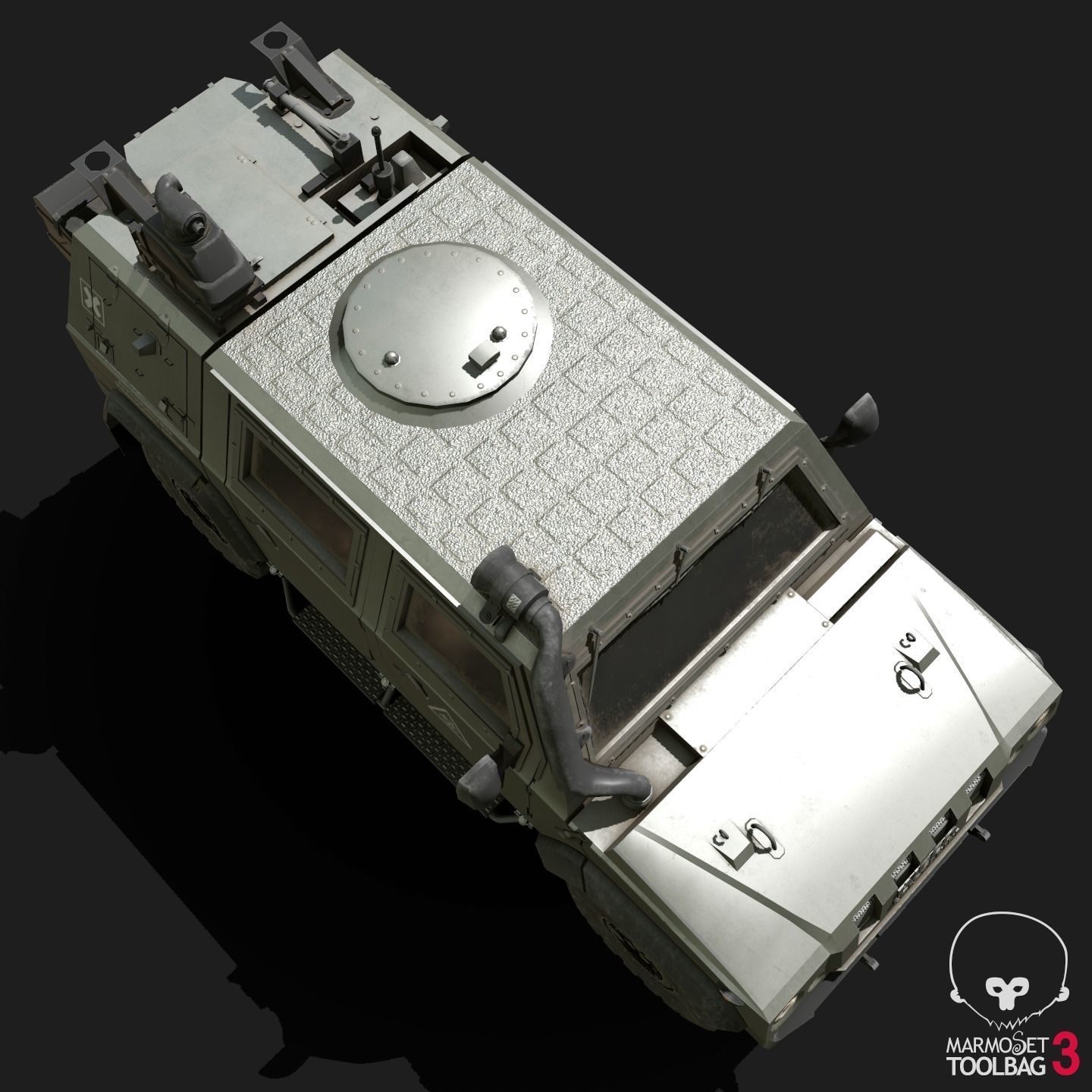 IVECO CRISTANINI 4X4 Low-poly 3D model_20