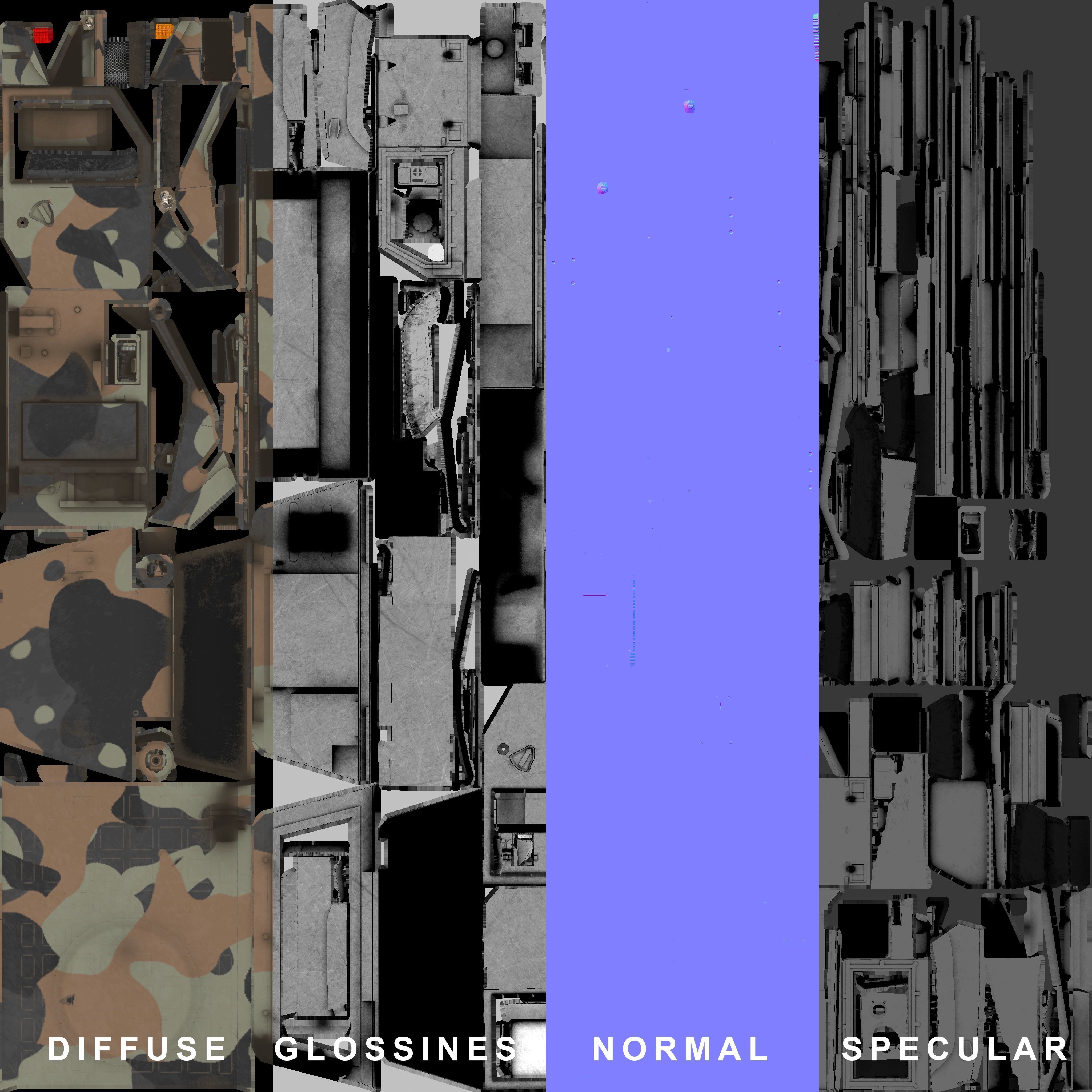 IVECO CRISTANINI 4X4 Low-poly 3D model_46