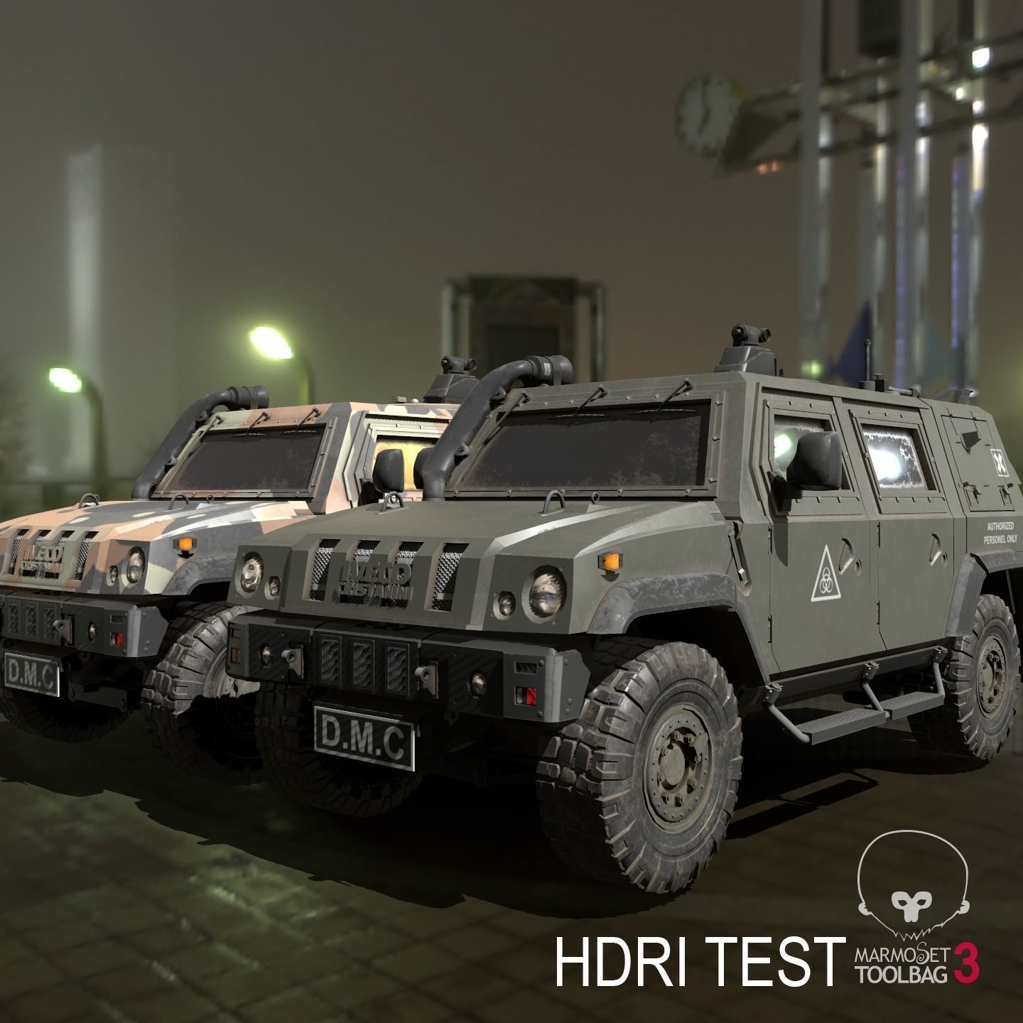 IVECO CRISTANINI 4X4 Low-poly 3D model_4