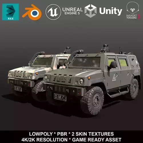 IVECO CRISTANINI 4X4 Low-poly 3D model