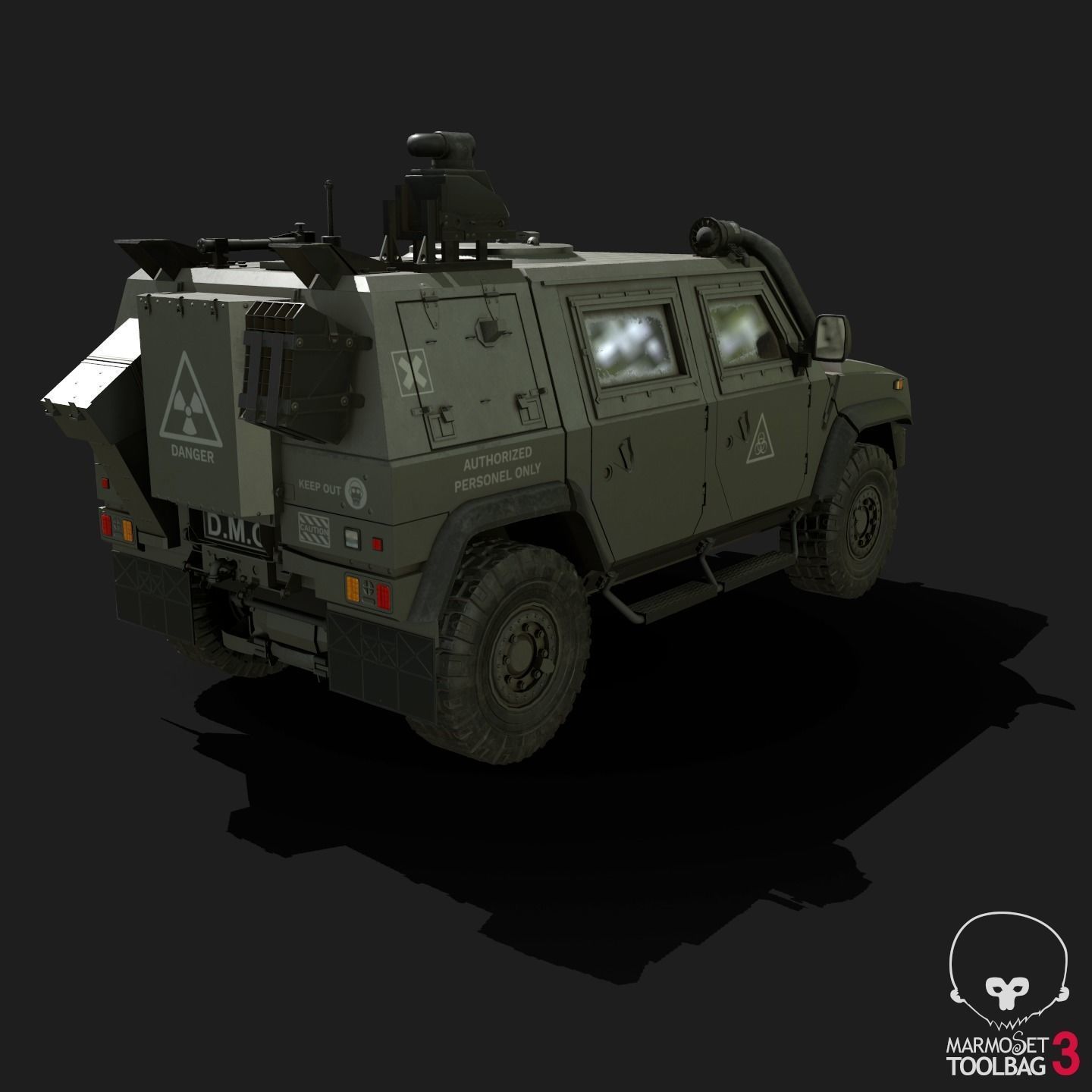 IVECO CRISTANINI 4X4 Low-poly 3D model_16