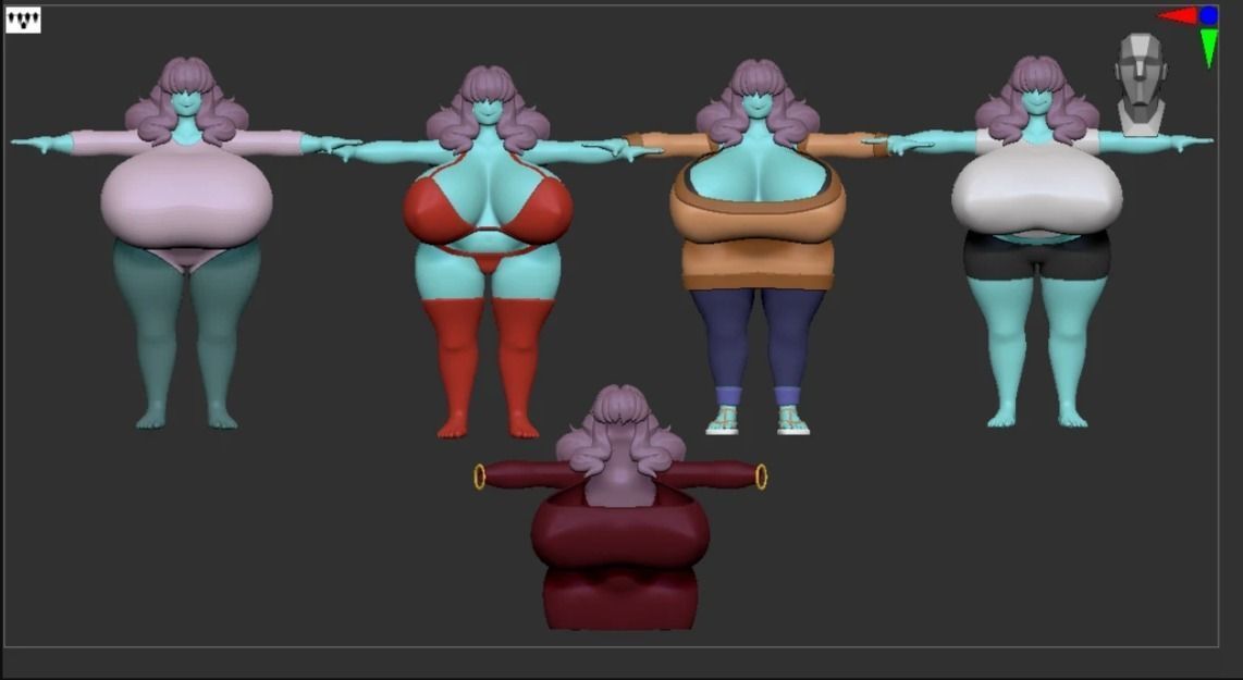 Sue VRChat  Low-poly 3D model_3