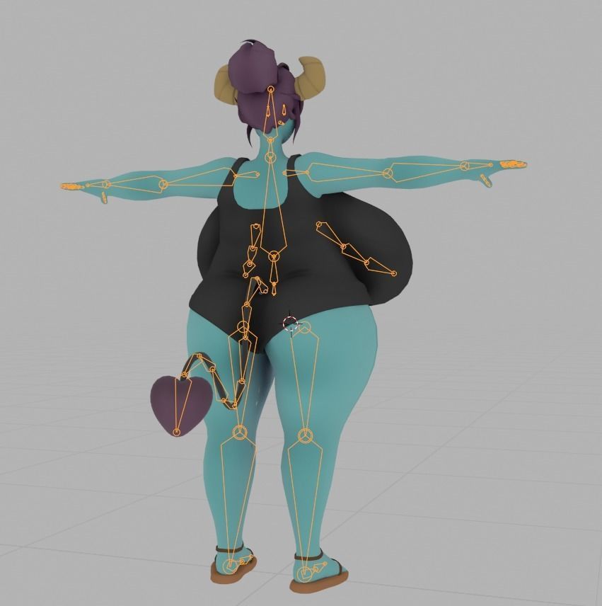 Sue VRChat  Low-poly 3D model_10