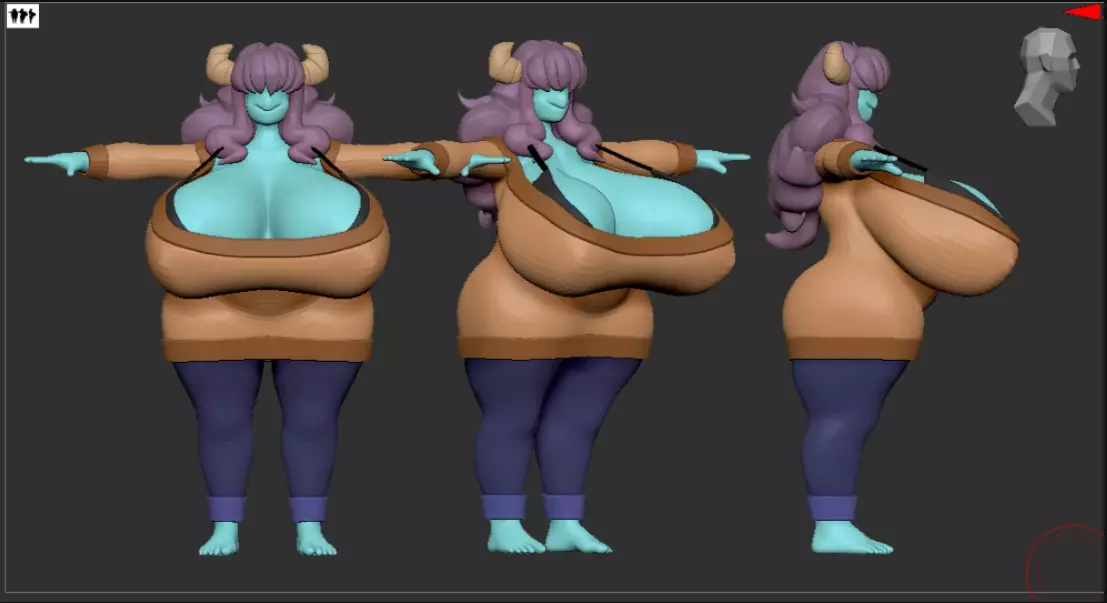 Sue VRChat  Low-poly 3D model_0