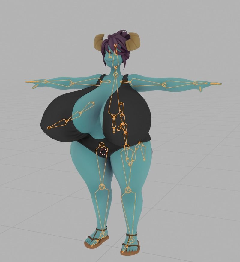 Sue VRChat  Low-poly 3D model_11