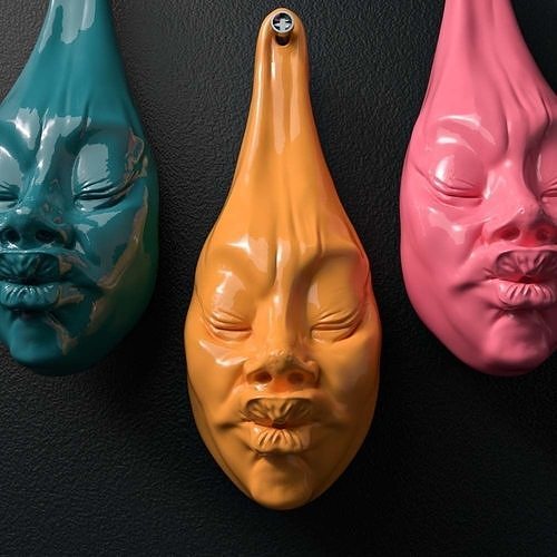  Hanging Face Free 3D print model