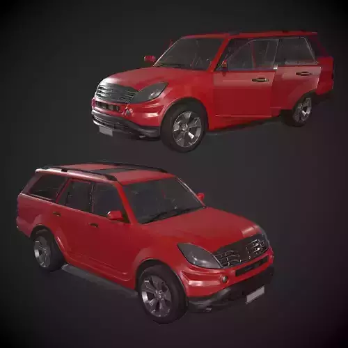Generic SUV Low-poly 3D model