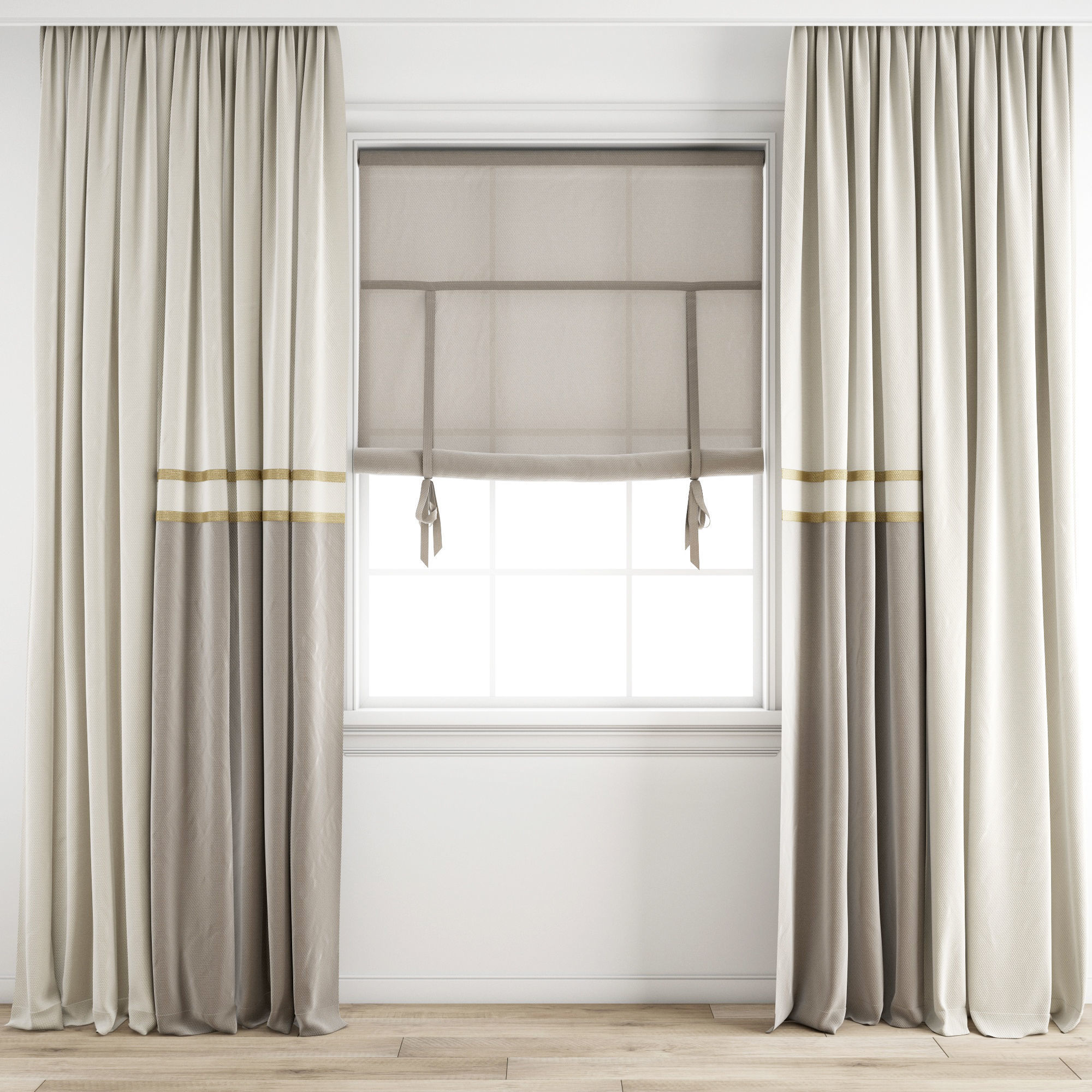 Curtain 236 3D model_1